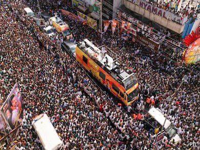 Thalapathy Vijay’s political rally in Karur
