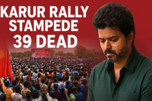 Thalapathy Vijay’s political rally in Karur