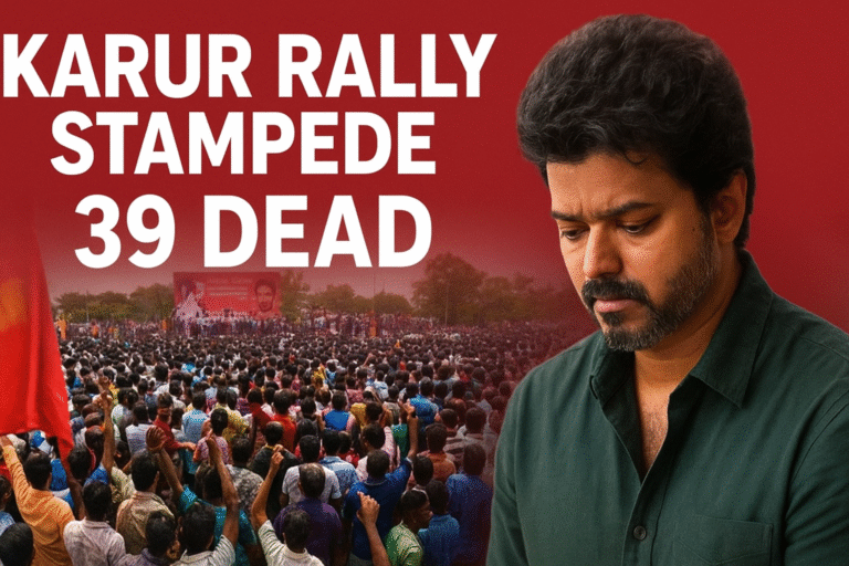 Tragedy at Karur: Thalapathy Vijay’s Political Rally Turns Fatal with 39 Lives Lost
